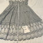 Jessica Simpson  szS Blue and White Gingham Checkered Dress with Lace Trim EUC Photo 5