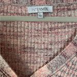 Intermix  Multicolor Ribbed Knit Sweater Button Up 100% Cotton - L Photo 2