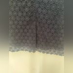Cynthia Rowley navy lace skirt size 4 100% cotton Photo 3