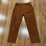 Fin & Vince Pants Womens 6 Corduroy Ankle Brown Orange Cotton Photo 0