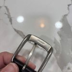 Ralph Lauren Lauren  Belt Size 34 Black Solid Brass Buckle Italian Leather Photo 8