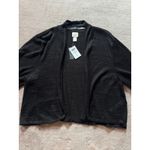 Chico's  Women's Abigail‎ Shrug Sweater 3/4 Sleeve Black Size 3 NWT Photo 1