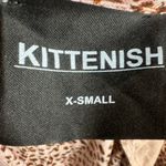 Kittenish blush leopard print long sleeve romper with pockets size XS Photo 7