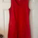 Toad & Co Women's Red Aquaculture Tank Dress With Pockets Active Tennis Small Photo 0