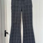 frame denim Frame Le Bardot Flare checked noir multi trouser pant size 24 Photo 2