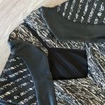 Rubin Singer Vintage Leather Black White Gray Print Collared Flounce Dress 0 Photo 50