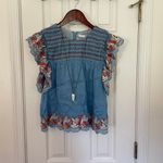 Revolve AMUR Claire Embroidered Blouse Photo 2