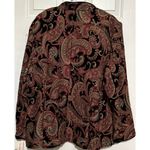 Dress Barn  Women's Black Red‎ Paisley Heavy Tapestry Jacket Size 24W Photo 1