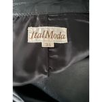 ItalModa Vintage Leather Black Pencil Skirt Sz XS Photo 6