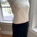 Vintage 60s Ivory Black Lace Two Piece Mini Dress Set Fits Size XS Photo 8