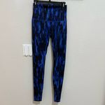 Lululemon Wunder Under Tights (Hi-Rise) Painted Animal Sprinkler Black Blue 6 Photo 3
