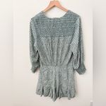 Veronica Beard  Desio V Neck Mini Dress Silk in Forest Multi Size 14 Photo 5