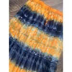 Boho Y2k Embroidered Prairie Skirt Cottagecore Yellow Photo 2