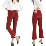 Madewell Women’s Demi Cali Bootcut Corduroy Pant in Rust size 29 Photo 1