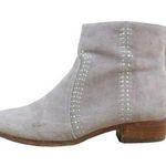 Joie  Lucy Gray Suede Leather Embellished Flat Stud Women Ankle Boots Size 7 (37) Photo 0