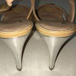 Delman Nude Slingback patent leather Sandals Size 8 Photo 4