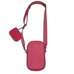 Kate Spade Rosie North South Zip Phone Crossbody pebbled leather stripe strap Photo 1