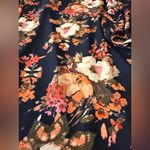 Lulu's Navy and Orange Floral Dress Sz S Blue Photo 8