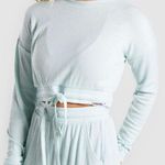 Gymshark Seafoam Green Tie Relaxed Sweater Photo 0