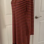 Loft Striped Henley Midi Dress Photo 5