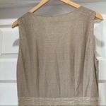 RIANI Linen Sheath Dress Sleeveless Tan Size 10 Photo 2