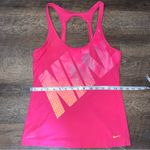 Nike  Dri-Fit Pink/Yellow Tank Top with Built in Bra Women’s Size Medium Photo 7