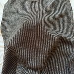 Belldini shimmer Charcoal grey gray Ribbed scope neck Tank Top Size M Photo 2