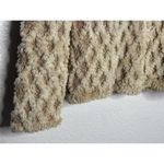 Pristine Paula Lishman M Rose Beige Sheared Beaver Cotton Knit Jacket Tan Size M Photo 8