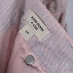 Madewell NEW Rigid Denim A-Line Mini Jean Skirt: Overdyed Edition Pink 30 Photo 2