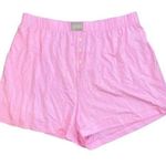 J.Crew  Boxer Pajama Shorts Pink Size Small Photo 0