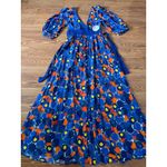 STAUD Affogato printed crepe de chine maxi dress size 4 / small Photo 9