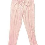 Juicy Couture  Womens Pink Big Bling Rhinestone Drawstring Velour Joggers US Sz L Photo 5