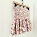 Nation Ltd  Mitzy Smocked Cotton Mini Ruffle Skirt in Flower Power Floral -  S Photo 3