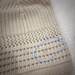 Aerie Cream Crochet Knit Halter Top 100% Cotton Crop Bralette Size Medium FLAWS Photo 10