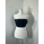 BY. DYLN NWOT Black Strapless Cooper Sleeveless Crop Tube Top Size Medium Photo 4