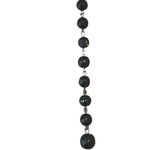 Vintage Estate Black Faceted Crystal Y Rosary Style Necklace Photo 5