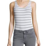 DKNY NWT  Seamless Litewear Bodysuit  Striped Large Photo 8