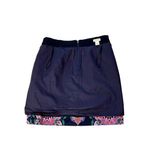 J. Crew‎ Straight Pencil Slant Pockets Medallion Navy Skirt 0 Urban Colorful Blue Photo 3