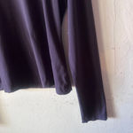 St. John Long Sleeve Top Women's Size M Navy Blue Photo 3