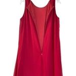 Miss Cristina red chiffon 2pcs dress set long dress with sequin hem cape XL NWOT Photo 9