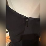 Amanda Smith Black/Shimmer MidiDress Rhinestone Jewel In Back. Sz 12 Zip On Side Photo 6