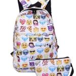 Emoji Backpack Set White Photo 2