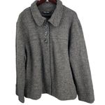 The Eagle’s Eye Wool Jacket Grey Button Close Swingy Fit Size XL Gray Photo 1
