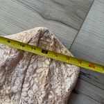 Vintage 80s pink metallic lace peplum strapless dress wedding party glam Photo 6