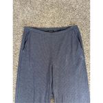 Eileen Fisher Tencel Ribbed Wide Leg Pull On Pants Size M Blue Lounge Stretch Photo 16