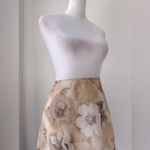 Vintage Y2K Wanted Clothing Company Tan Floral Print Micro Mini Skirt Size XS Photo 4