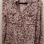 Anthropologie CLOTH AND STONE Button Down Long Sleeve Animal Print Shirt Photo 0
