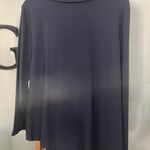 Karen Scott Sport Blue Zip Up Tunic Jacket Size Large Photo 5