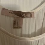 Forever 21 Off White Flowy Top with Long Sleeve Cut Outs Photo 1