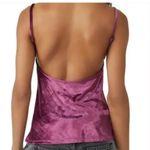 Free People  All Night Velvet Tunic Tank Purple Fig Jam Size Small Photo 1